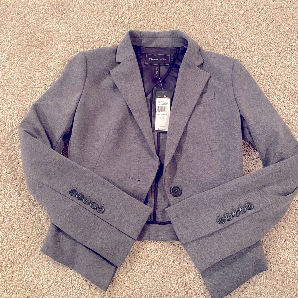 Brand new grey XS BCBG blazer